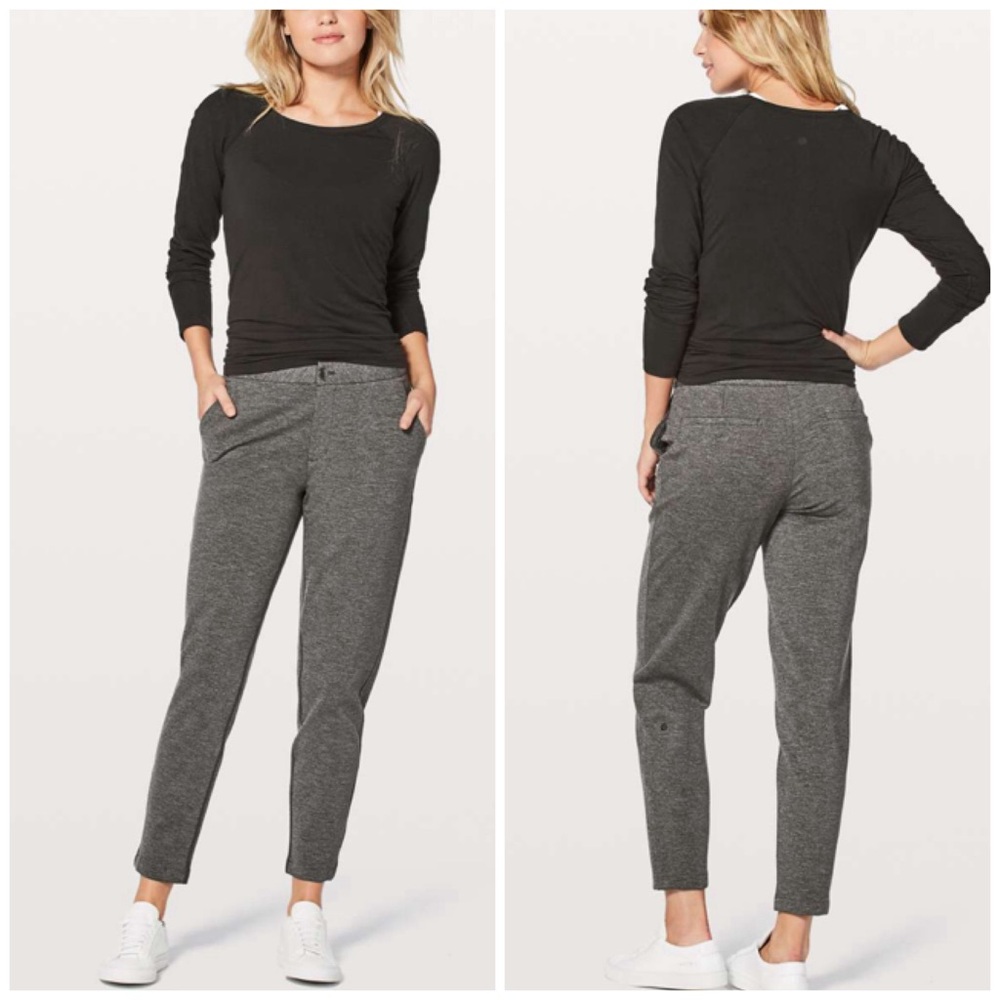 Lululemon City Trek Trouser II *28" Heathered Black